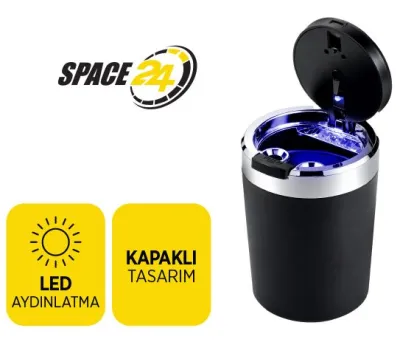 Led Işıklı Araç İçi Küllük