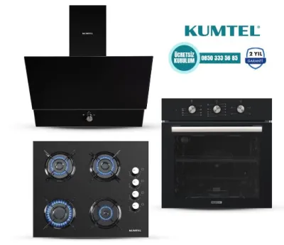 SİYAH TURBO CAM ANKASTRE SET