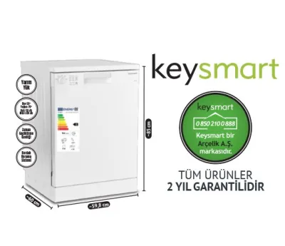4 PROGRAMLI BULAŞIK MAKİNESİ KEY 4014 BM