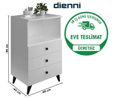 3 ÇEKMECELİ BÖLMELİ ŞİFONYER