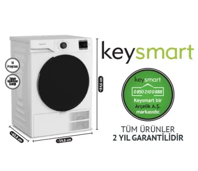 9 KG ÇAMAŞIR KURUTMA MAKİNESİ KEY 90 KM