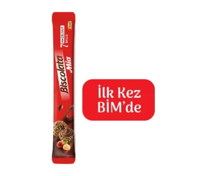 Fındık Kaplamalı Kakaolu Krema Dolgulu Top Gofret