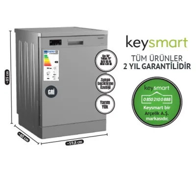 4 PROGRAMLI BULAŞIK MAKİNESİ KEY 4014 BMS