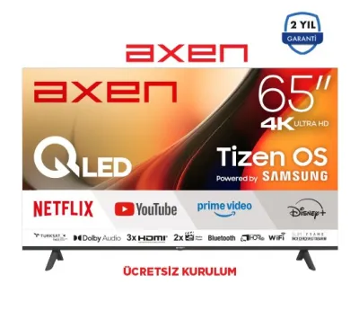 65 İNÇ FRAMELESS ULTRA HD  Tizen OS SMART QLED TV AX65QUMLN-T08I