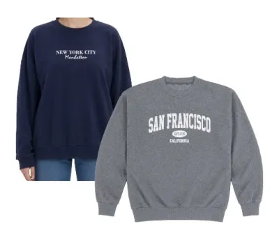 Baskılı Oversize Sweatshirt