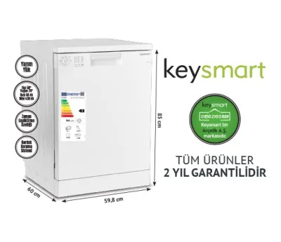 4 PROGRAMLI BULAŞIK MAKİNESİ KEY 4014 BM