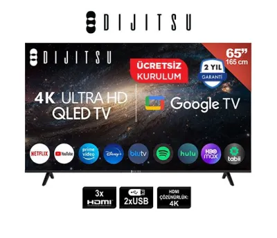 65 İNÇ 4K ULTRA HD QLED GOOGLE TV 65DQ40000