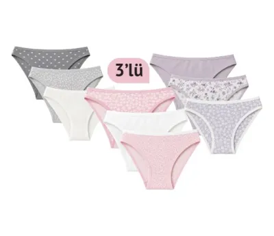 Desenli Slip Kadın
