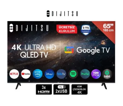 65 İNÇ 4K ULTRA HD QLED GOOGLE TV 65DQ40000