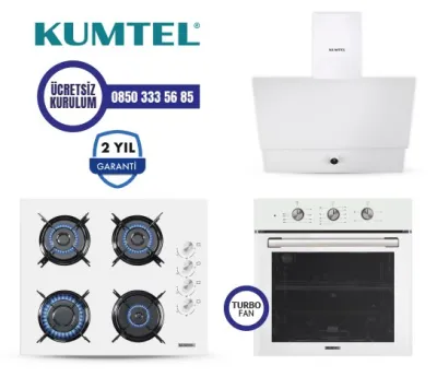 BEYAZ TURBO CAM ANKASTRE SET