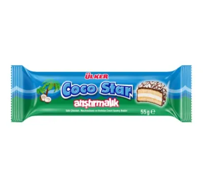 SÜTLÜ ÇİKOLATALI MARSHMALLOWLU VE HİNDİSTAN CEVİZLİ SANDVİÇ BİSKÜVİ