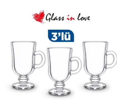 Cam Ayaklı Kahve Bardağı ~120 ml