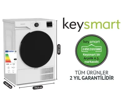 8 KG ÇAMAŞIR KURUTMA MAKİNESİ KEY 80 KM