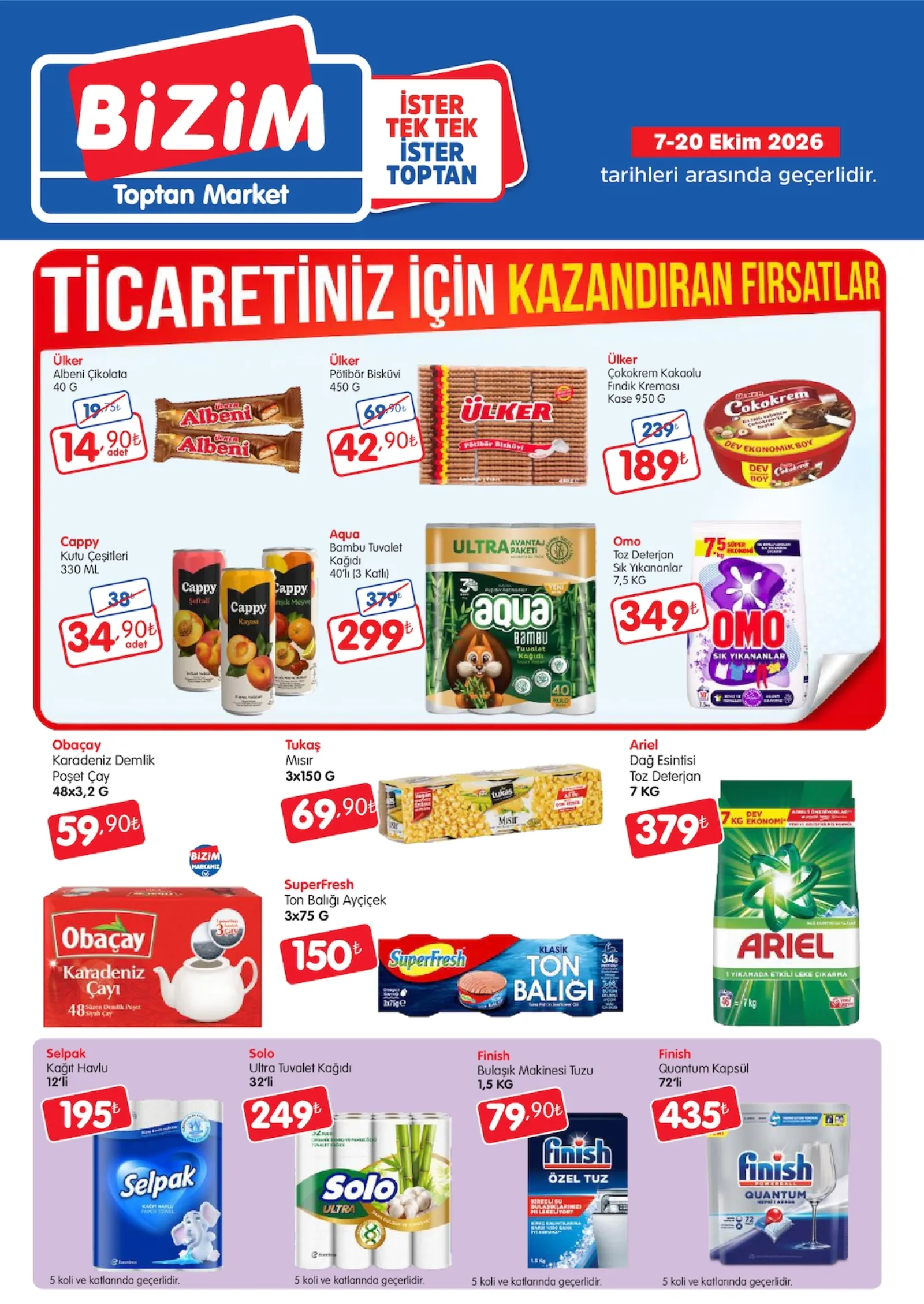 Bizim Toptan broşürü sayfa 1