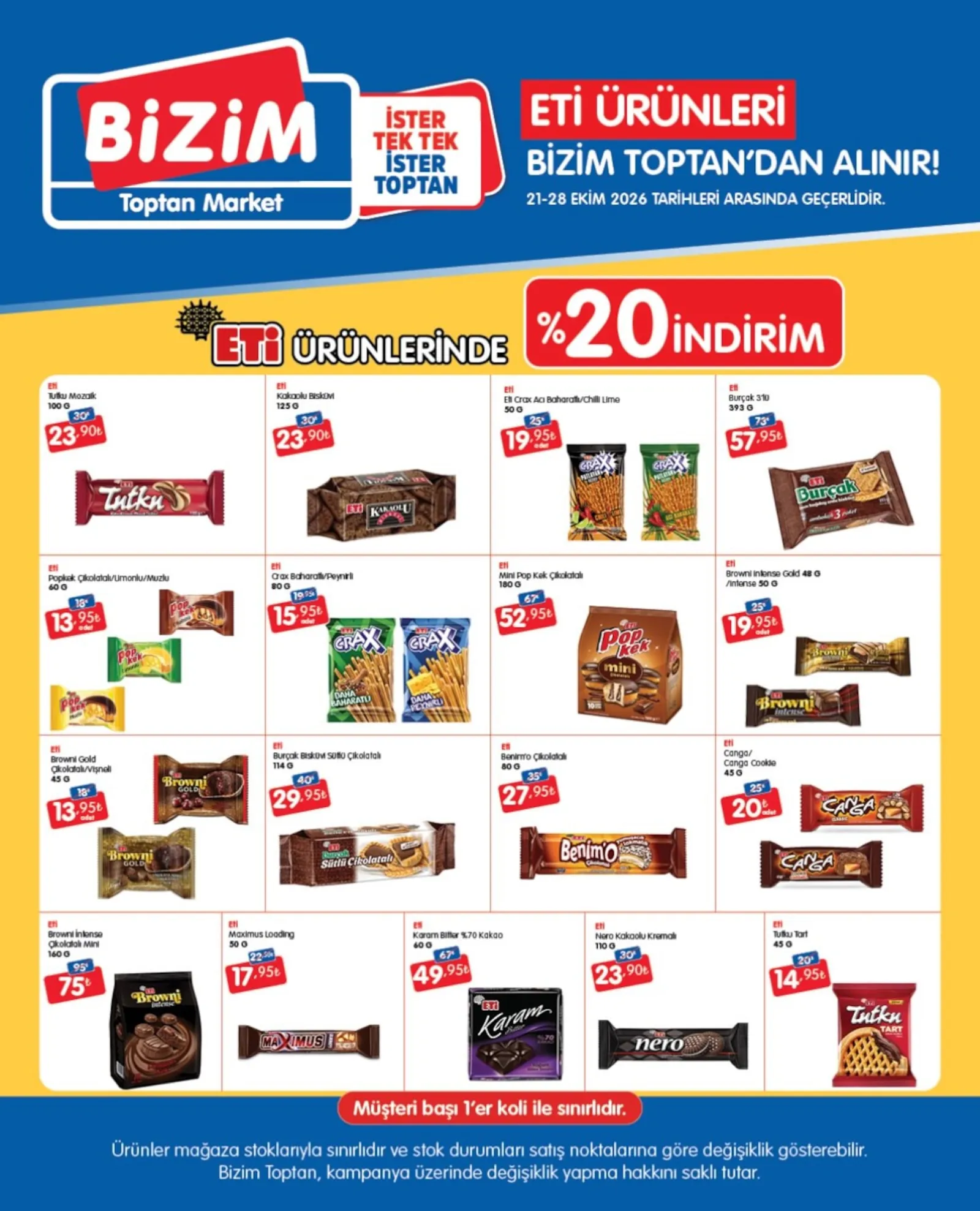 Bizim Toptan broşürü sayfa 1