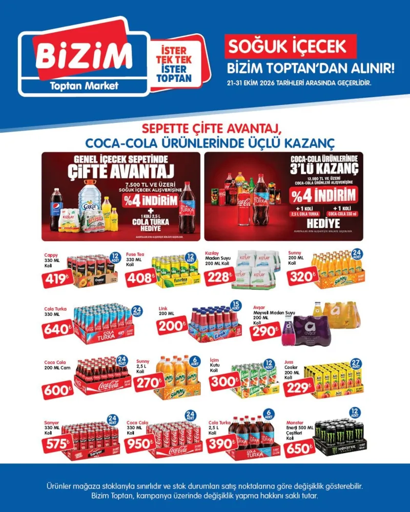 Bizim Toptan broşürü sayfa 1