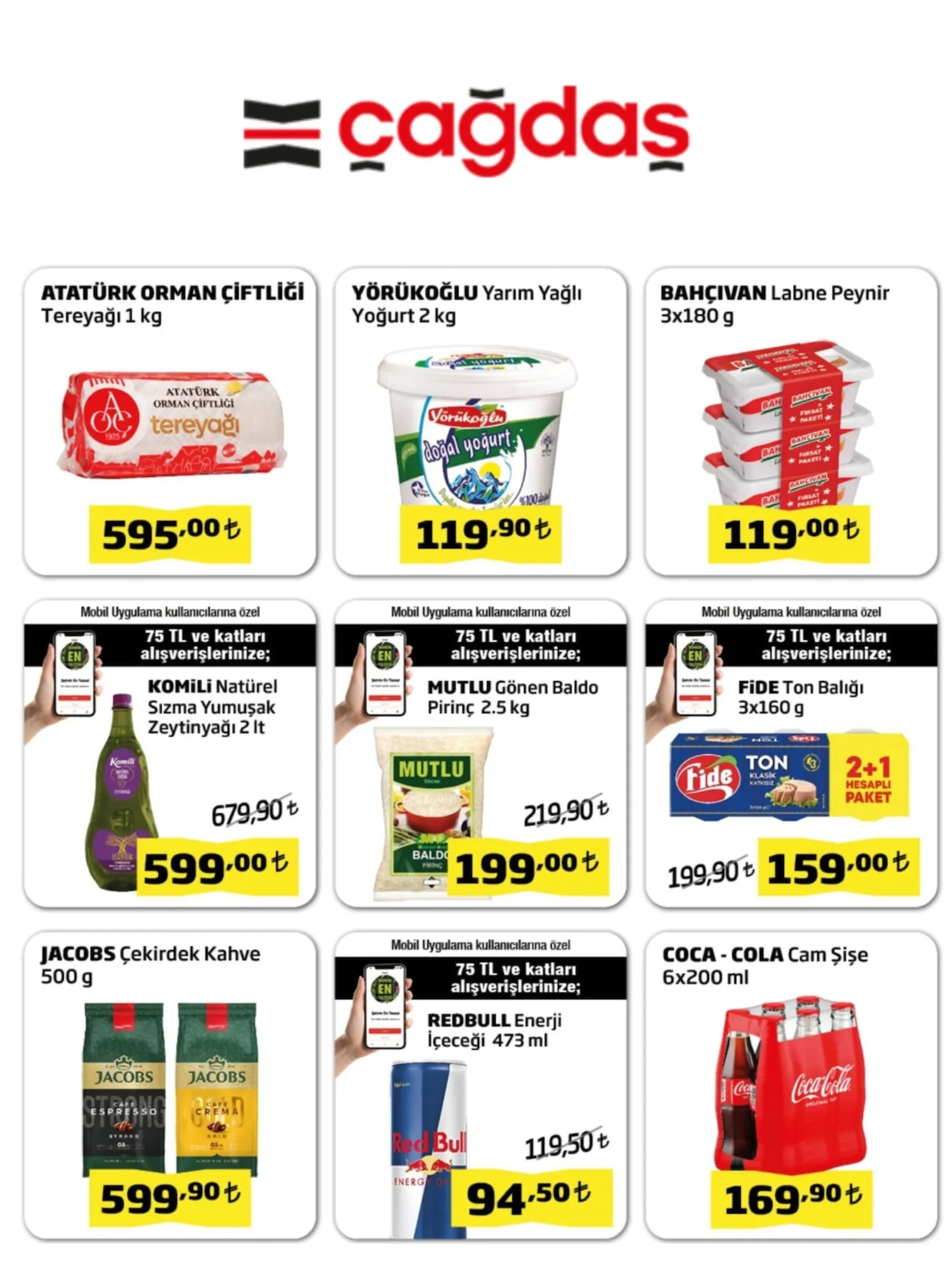 Çağdaş Market broşürü sayfa 1