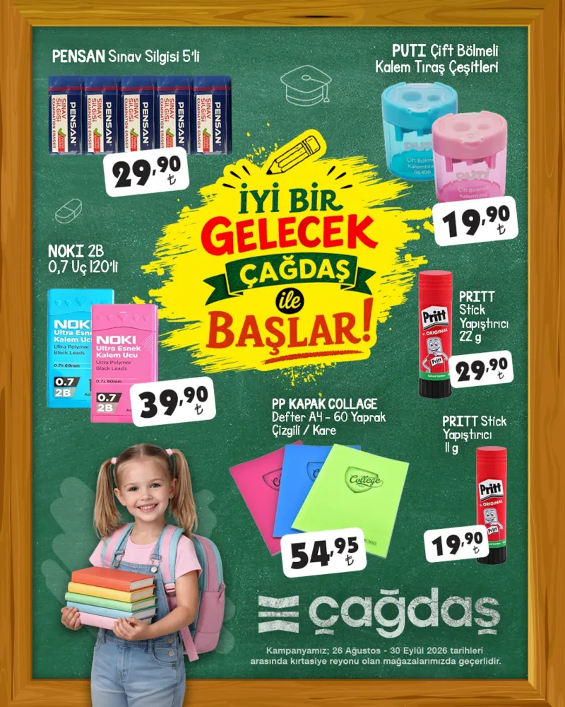 Çağdaş Market broşürü