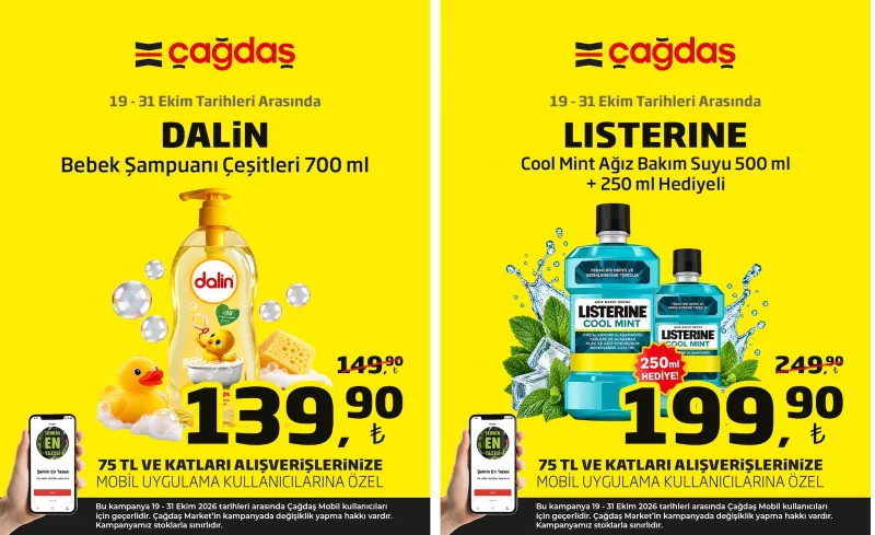 Çağdaş Market broşürü sayfa 1