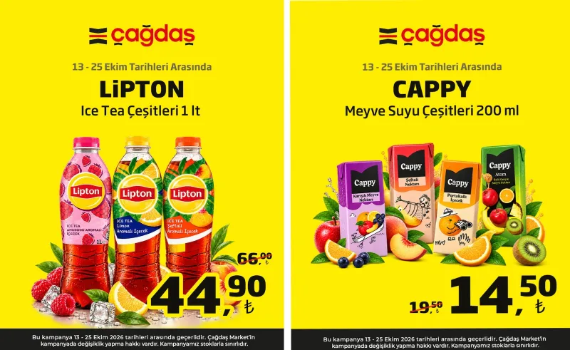 Çağdaş Market broşürü sayfa 1