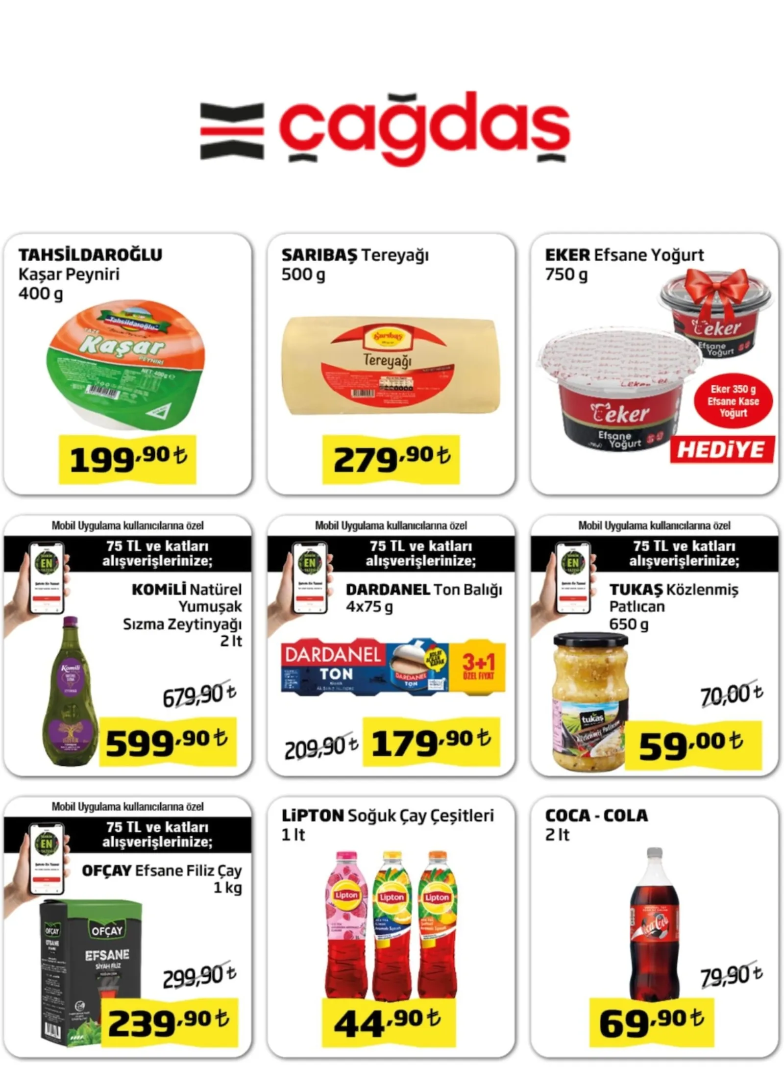 Çağdaş Market broşürü sayfa 1