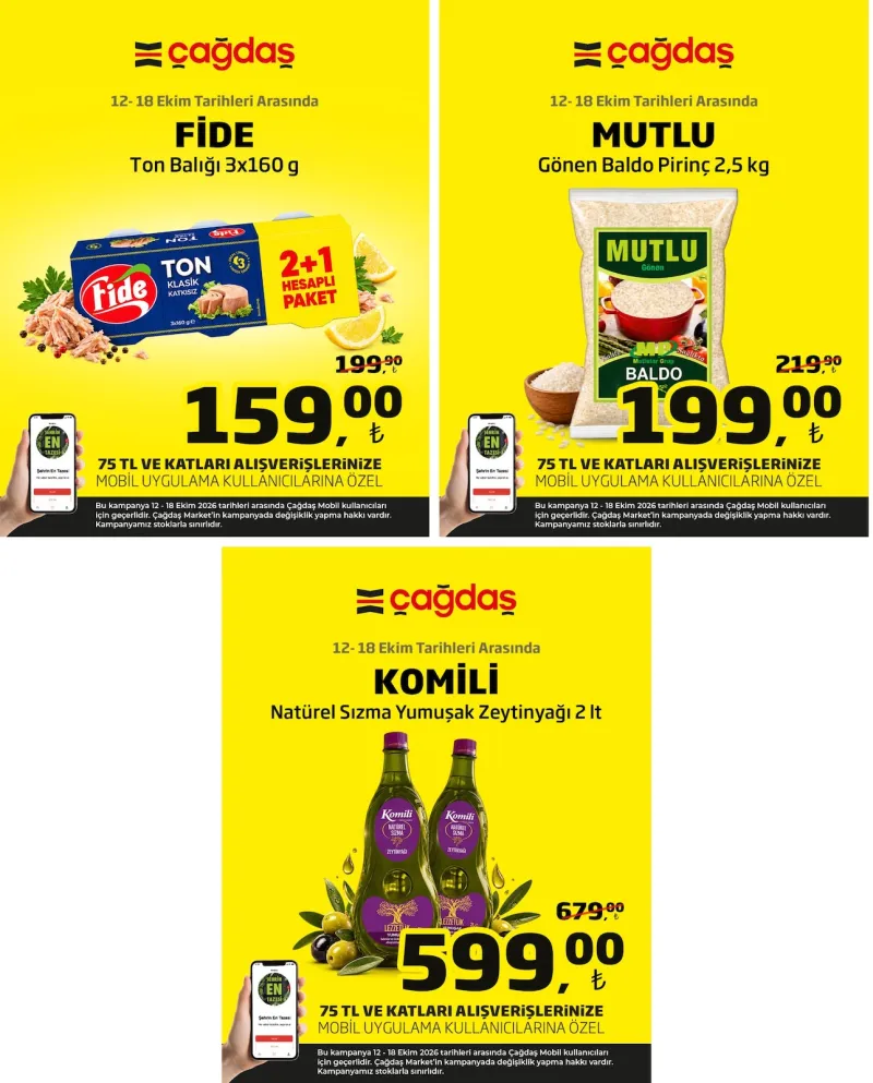 Çağdaş Market broşürü sayfa 1