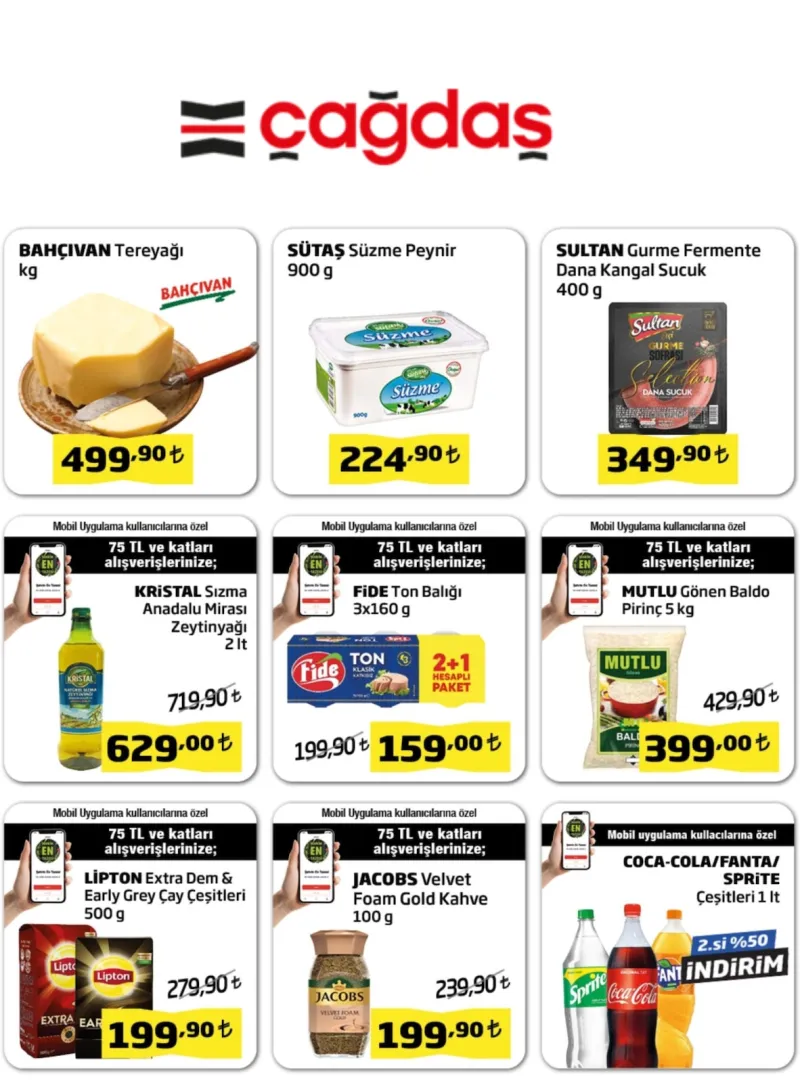 Çağdaş Market broşürü sayfa 1