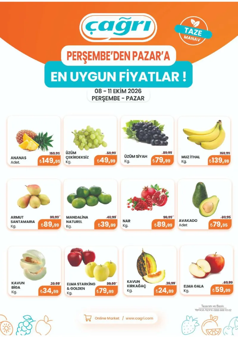 Çağrı Market broşürü sayfa 1