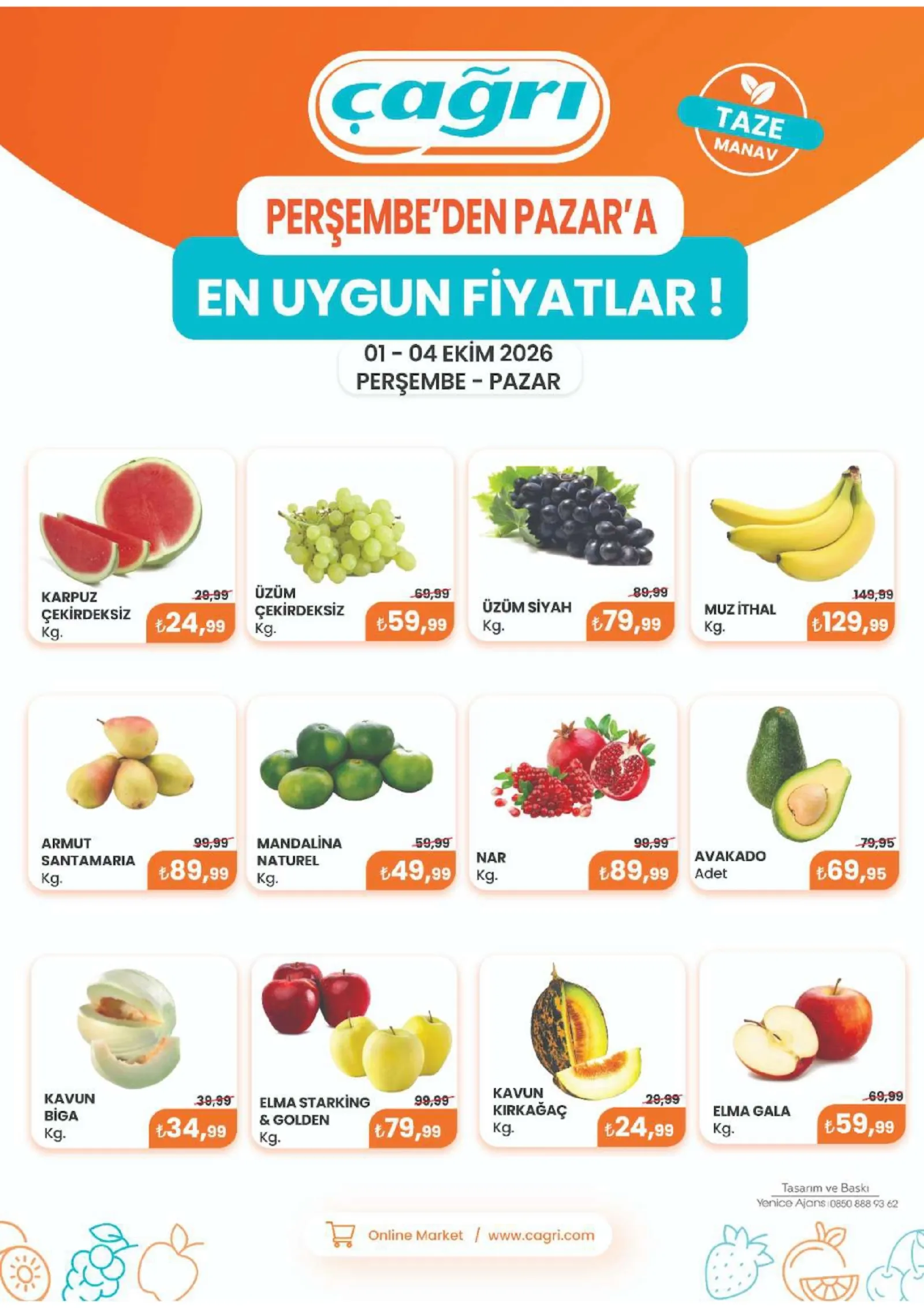 Çağrı Market broşürü sayfa 1
