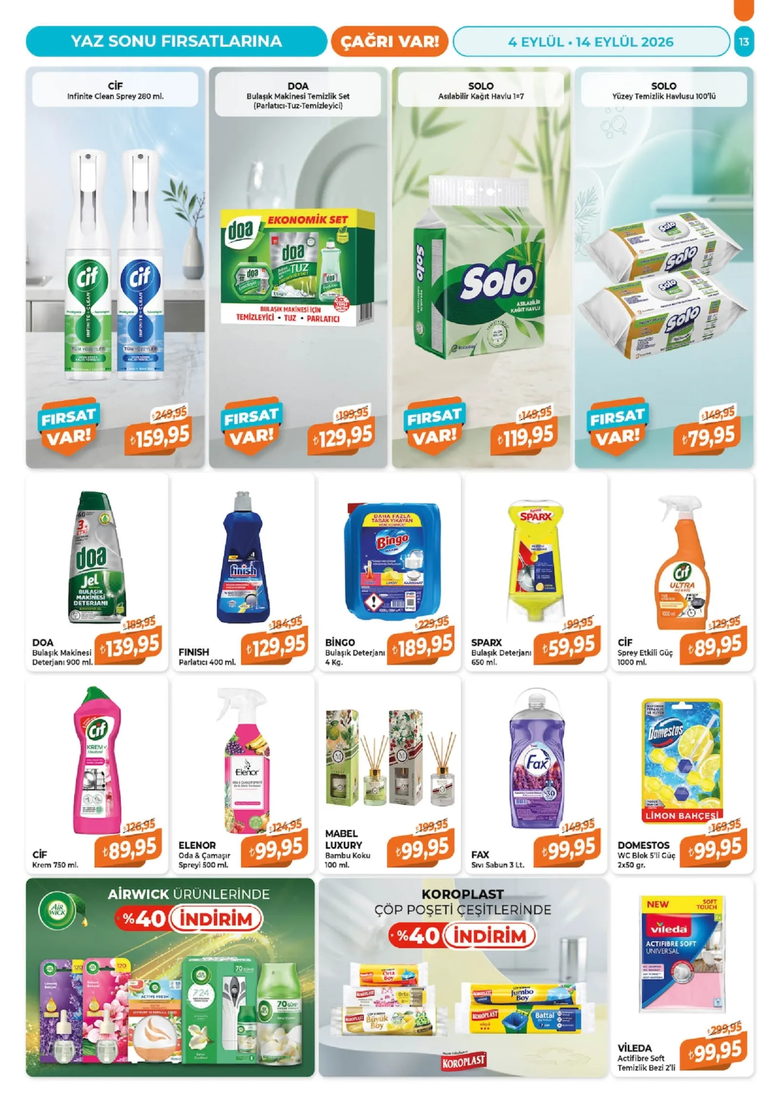 Çağrı Market broşürü sayfa 13