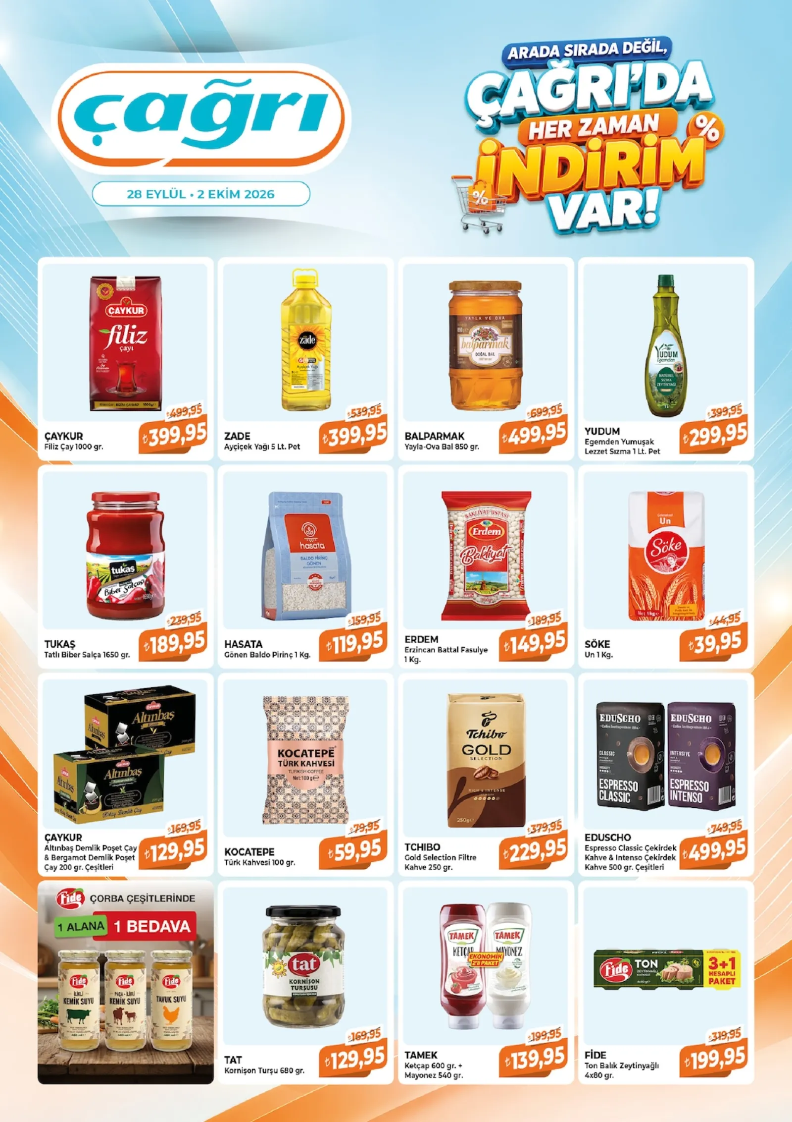 Çağrı Market broşürü sayfa 1