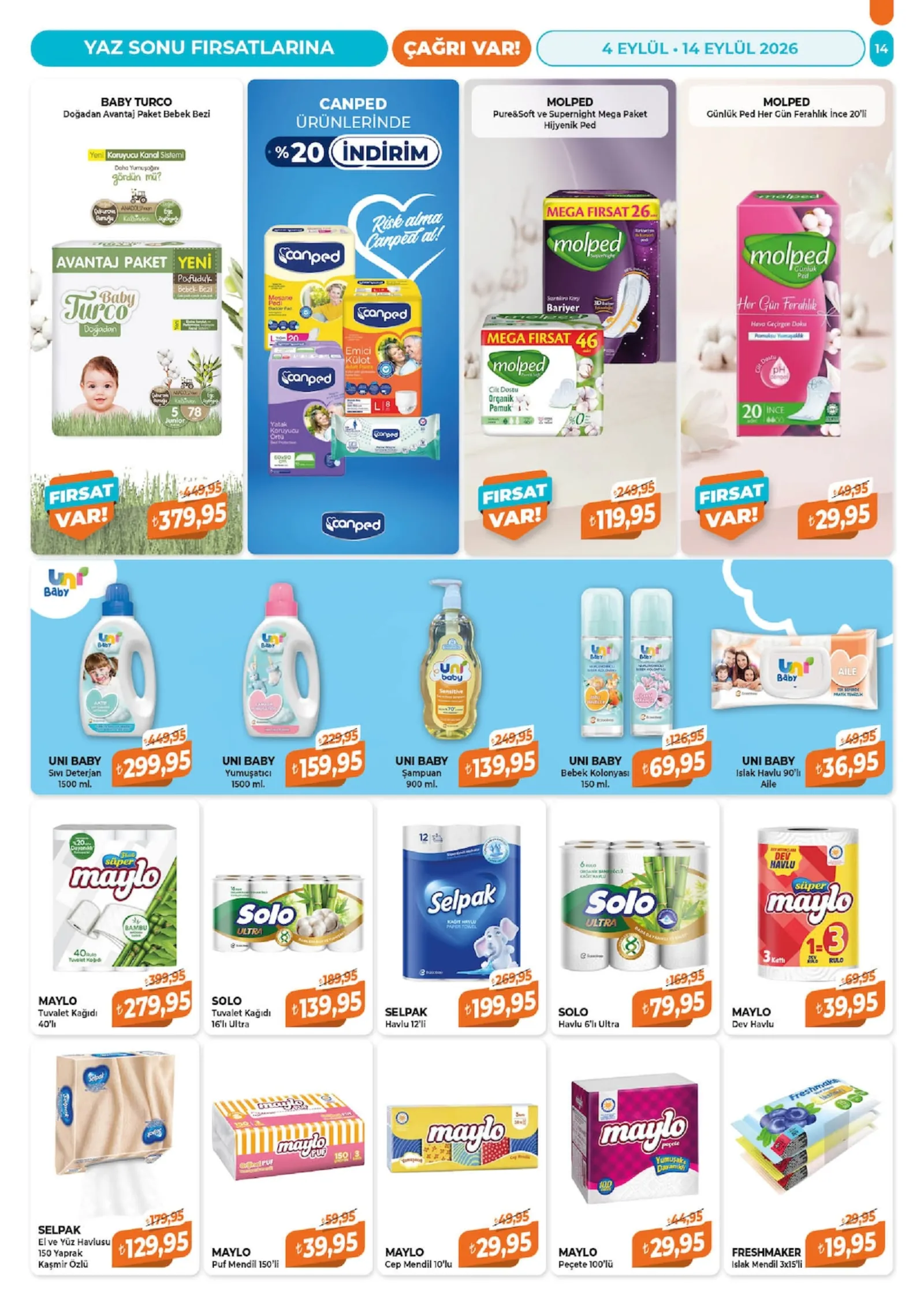 Çağrı Market broşürü sayfa 14