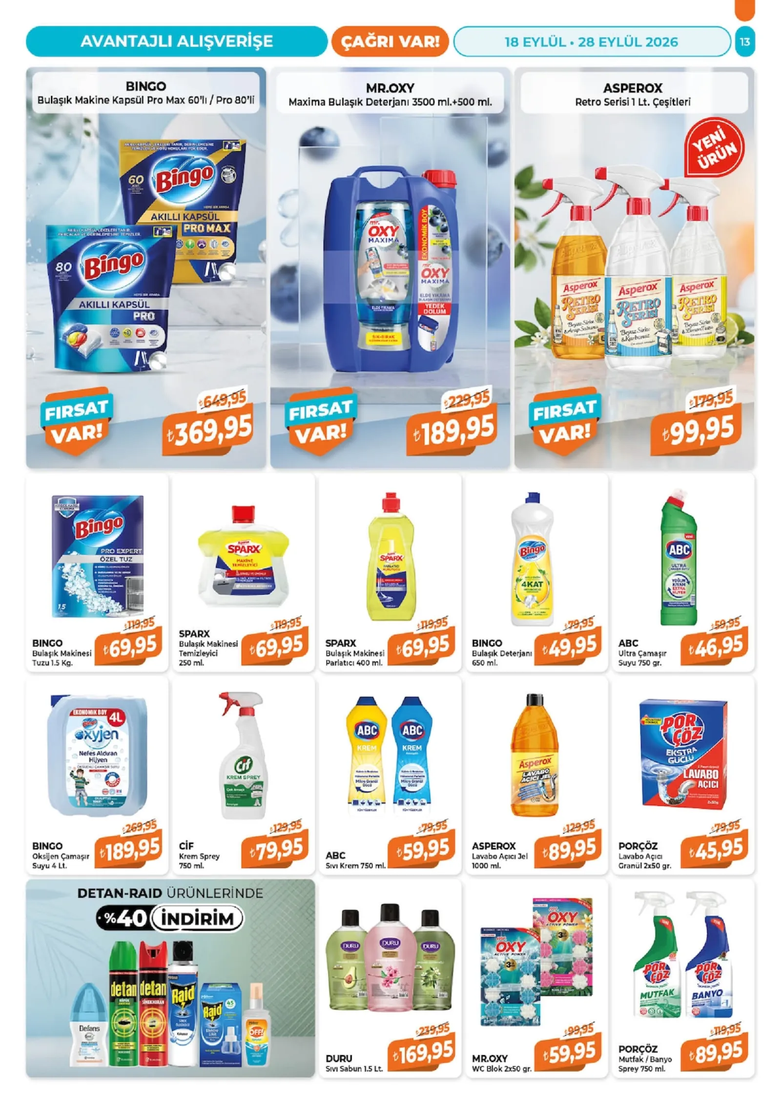 Çağrı Market broşürü sayfa 13
