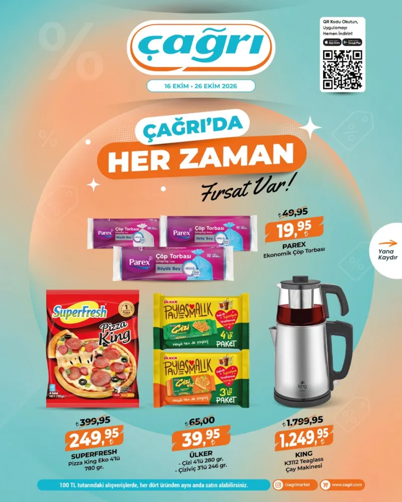 Çağrı Market broşürü sayfa 1