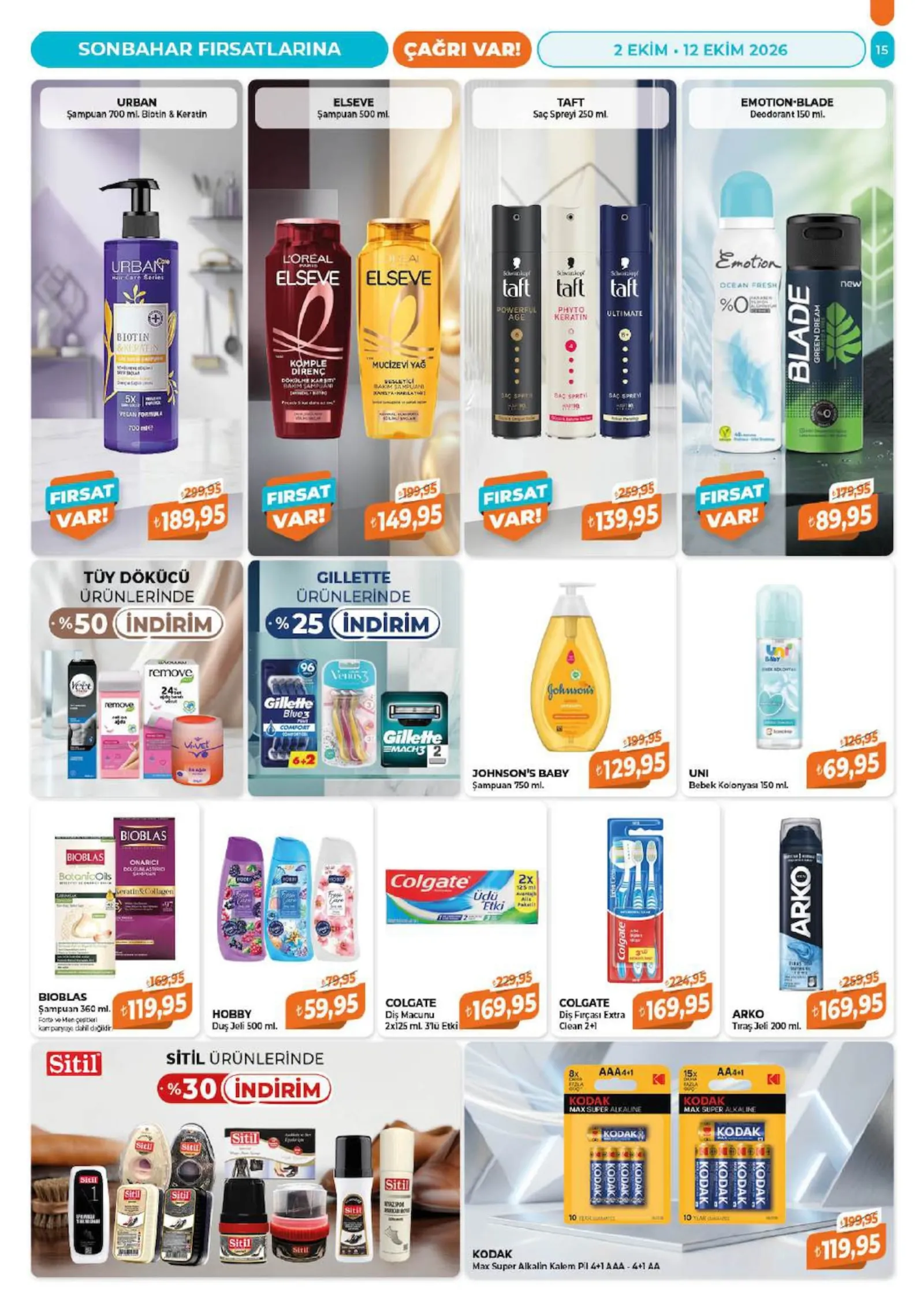 Çağrı Market broşürü sayfa 15