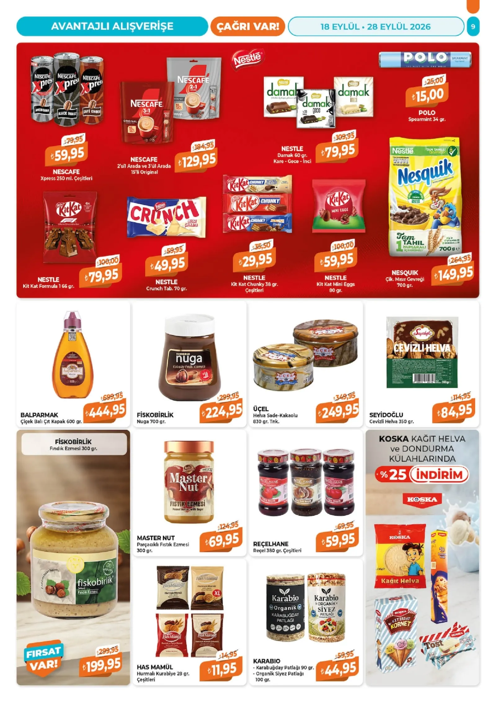 Çağrı Market broşürü sayfa 9