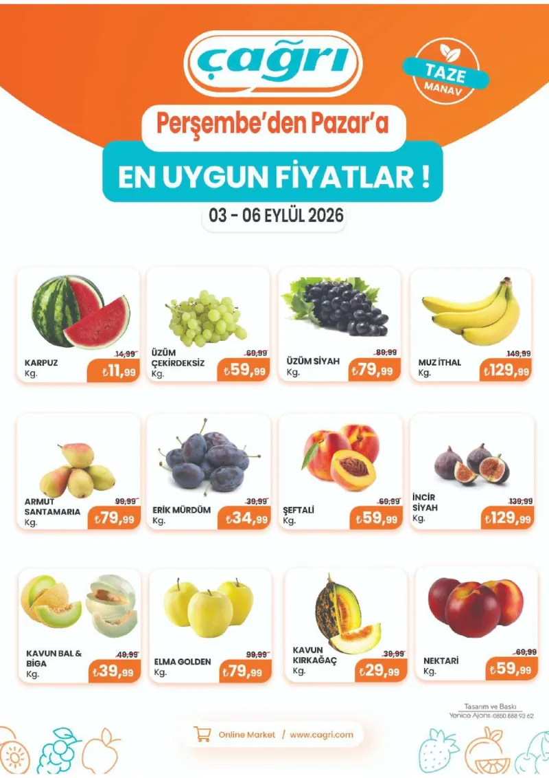 Çağrı Market broşürü
