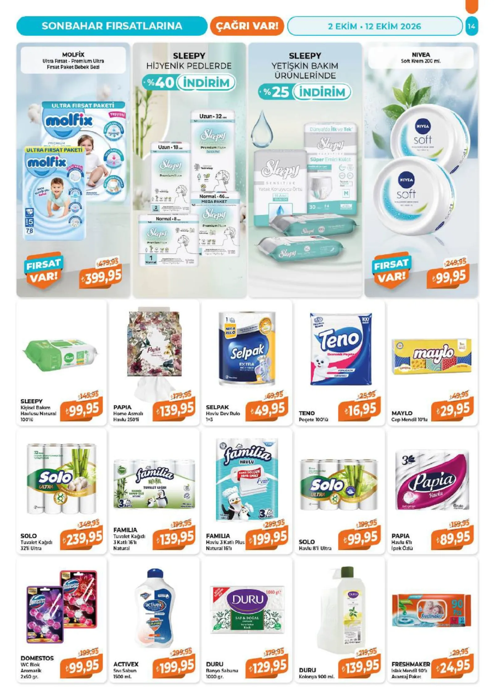 Çağrı Market broşürü sayfa 14