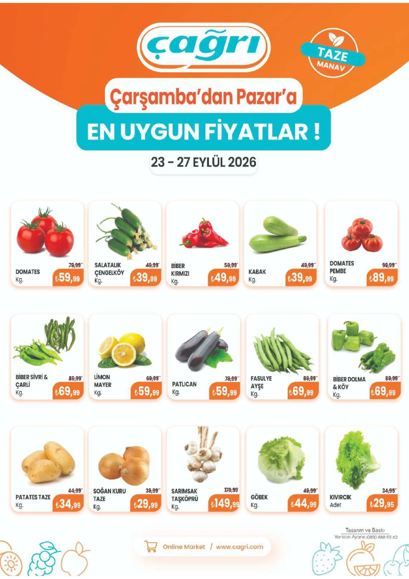 Çağrı Market broşürü sayfa 1