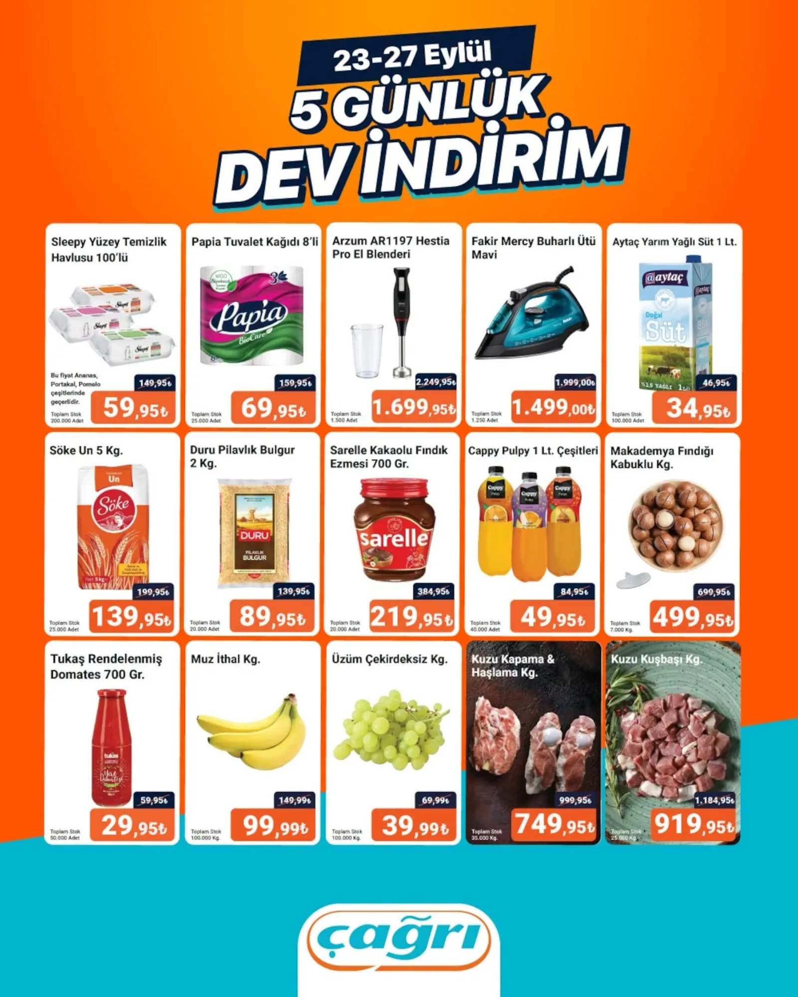 Çağrı Market broşürü sayfa 1