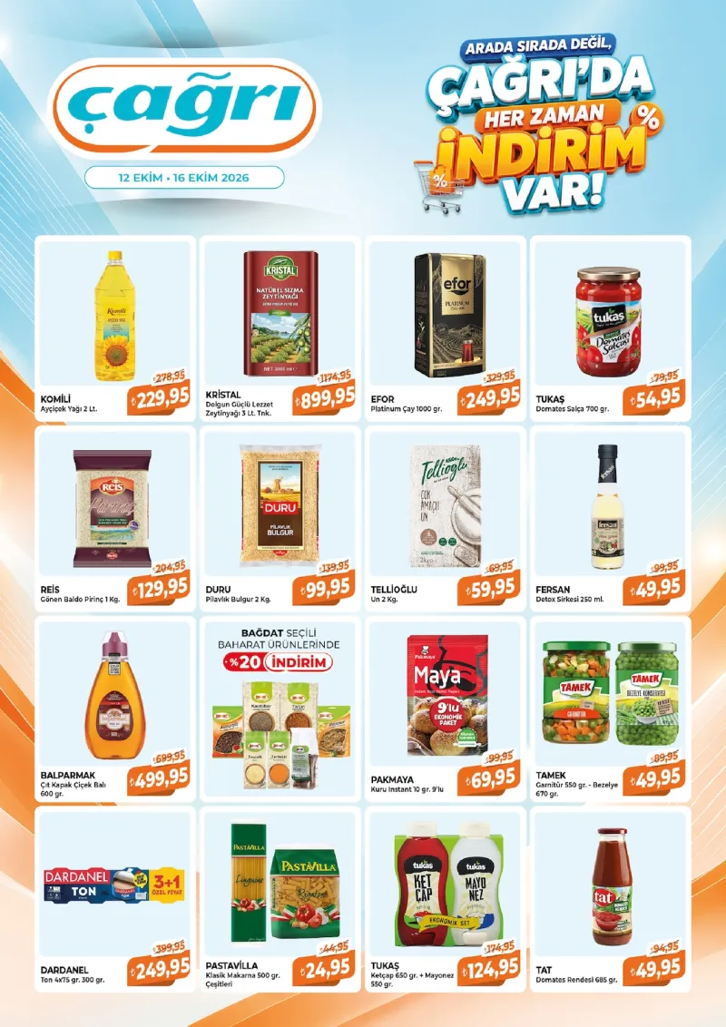 Çağrı Market broşürü sayfa 1