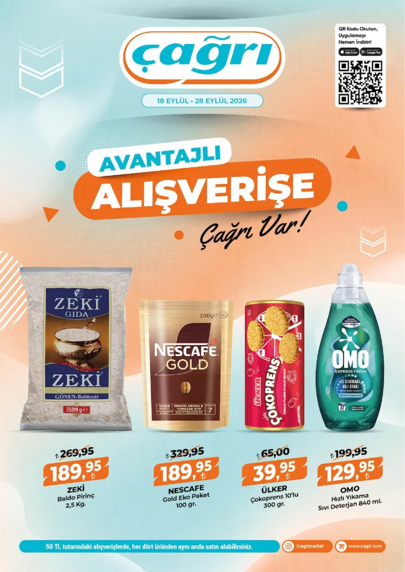 Çağrı Market broşürü sayfa 1