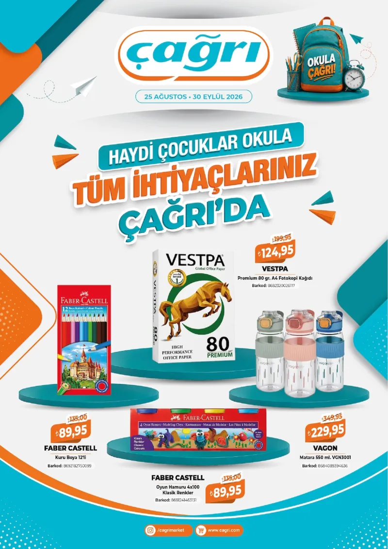 Çağrı Market broşürü