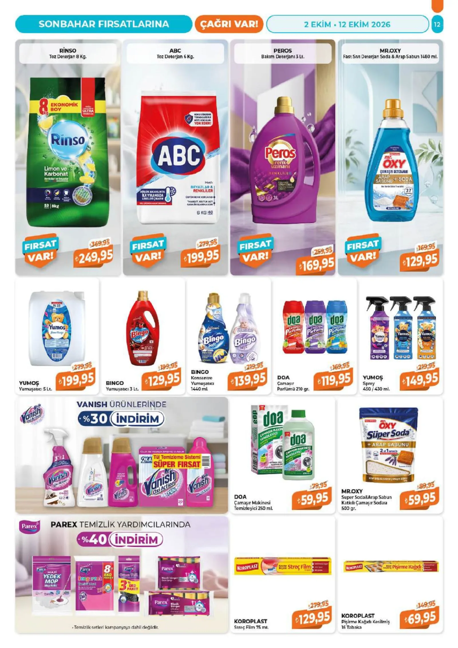 Çağrı Market broşürü sayfa 12