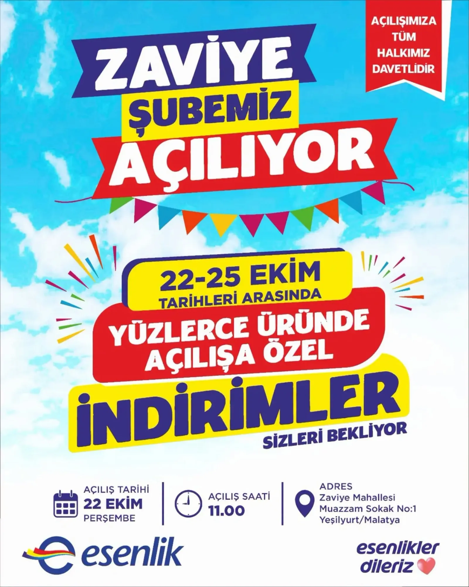 Esenlik broşürü sayfa 1