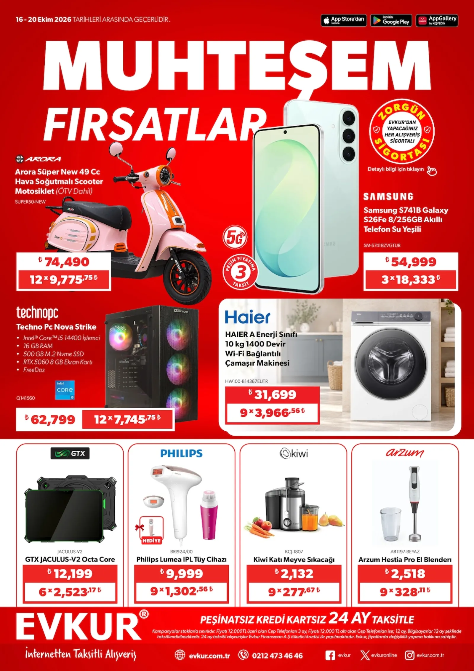 Evkur broşürü sayfa 1