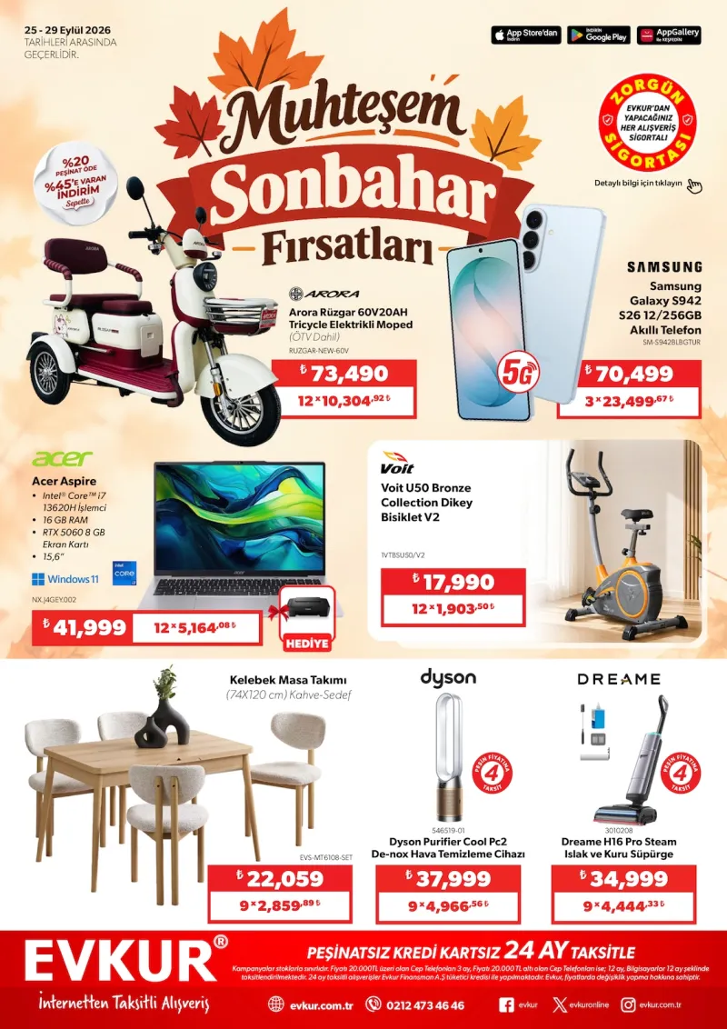 Evkur broşürü sayfa 1