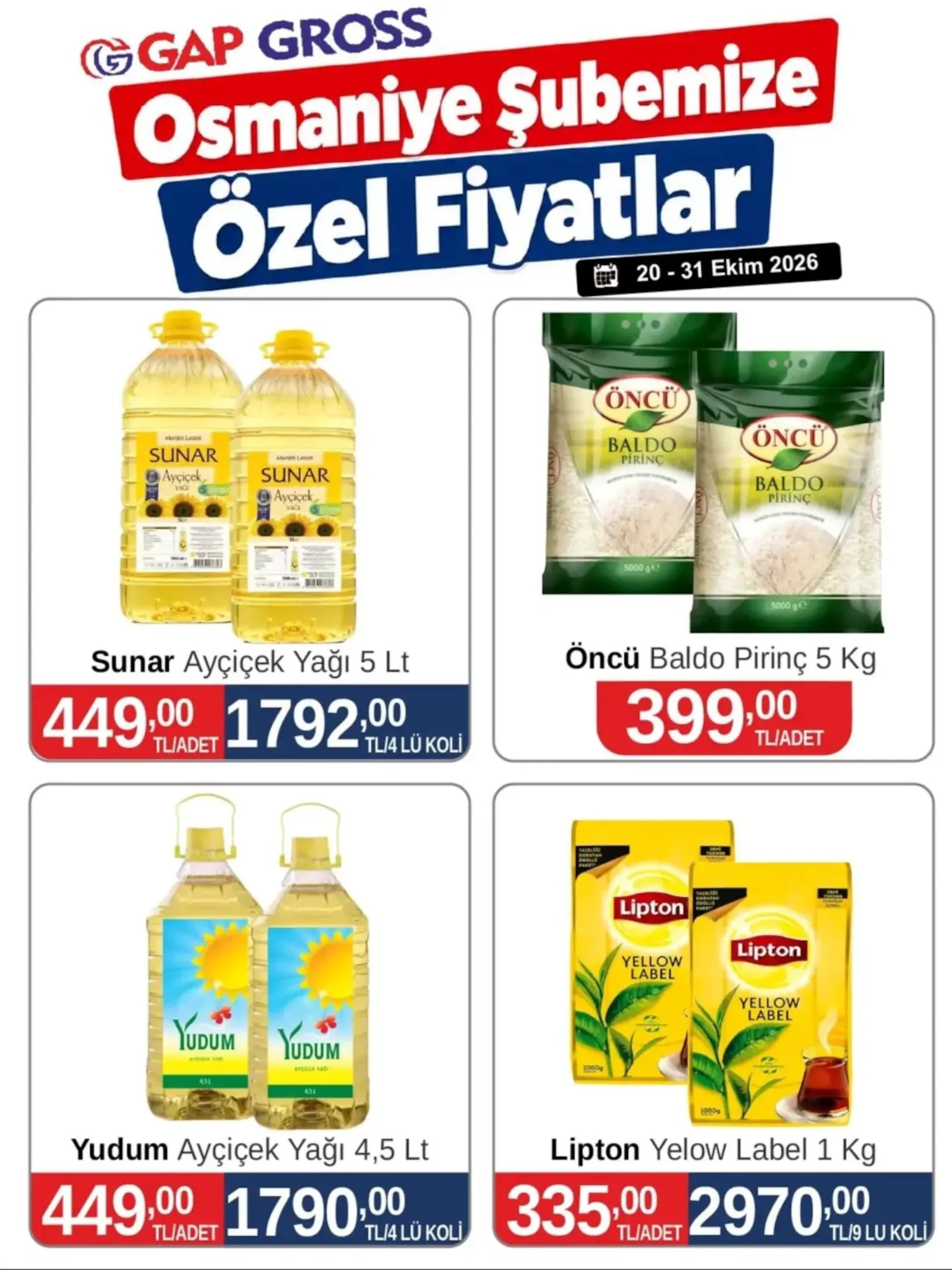 Gap Gross broşürü