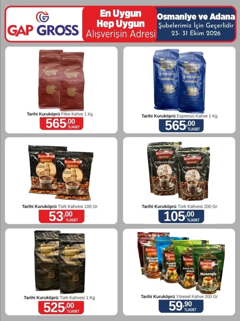 Gap Gross broşürü sayfa 1