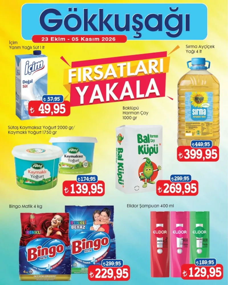 Gökkuşağı Market broşürü sayfa 1